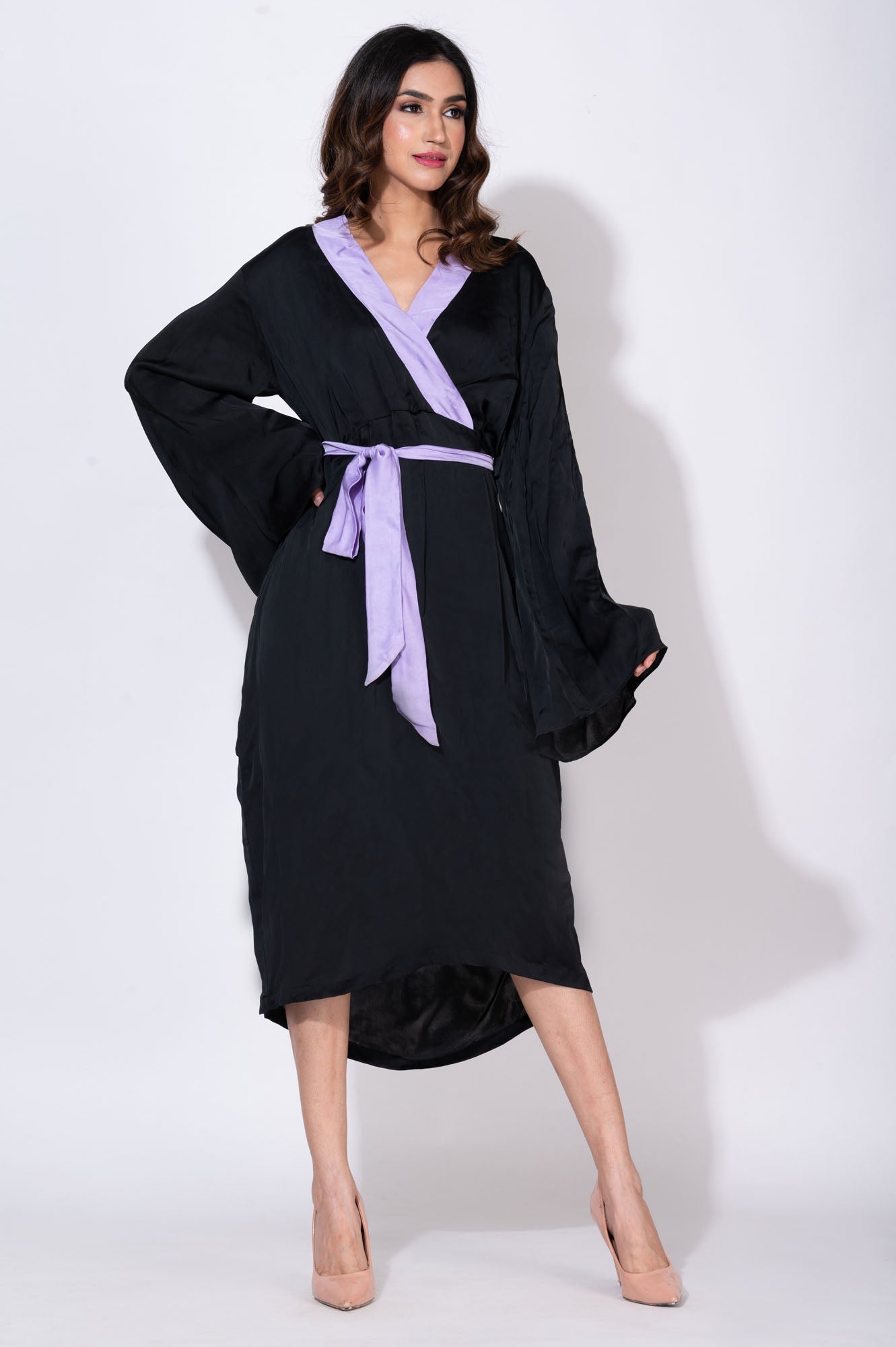 Lavender scent Kimono dress